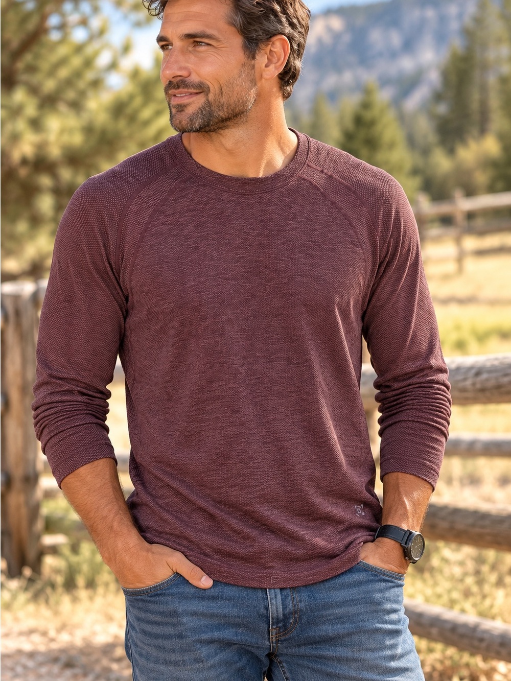 Lululemon Metal Vent Tech Long Sleeve 2.0 in the Red Dust / Arctic Plum